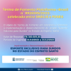 Cartaz do TF Esporte Inclusivo para Surdos 2023